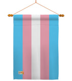 Transgender - Support Inspirational Vertical Impressions Decorative Flags HG148024 Made In USA