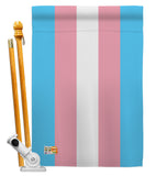 Transgender - Support Inspirational Vertical Impressions Decorative Flags HG148024 Made In USA