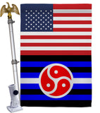 US BDSM rights - Support Inspirational Vertical Impressions Decorative Flags HG148028 Made In USA