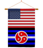 US BDSM rights - Support Inspirational Vertical Impressions Decorative Flags HG148028 Made In USA