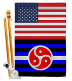 US BDSM rights - Support Inspirational Vertical Impressions Decorative Flags HG148028 Made In USA