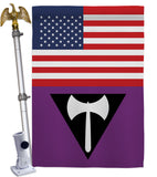 US Labrys Pride - Support Inspirational Vertical Impressions Decorative Flags HG148037 Made In USA
