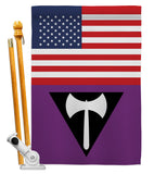 US Labrys Pride - Support Inspirational Vertical Impressions Decorative Flags HG148037 Made In USA