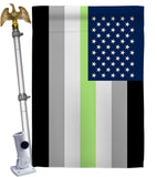 US Agender Pride - Support Inspirational Vertical Impressions Decorative Flags HG148643 Made In USA