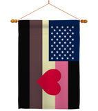 US Fat Pride - Support Inspirational Vertical Impressions Decorative Flags HG148648 Made In USA
