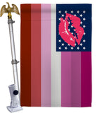 US Lipstick lesbian - Support Inspirational Vertical Impressions Decorative Flags HG148655 Made In USA