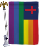 Christian Pride - Support Inspirational Vertical Impressions Decorative Flags HG148667 Made In USA