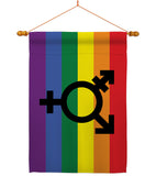 Transgender Pride - Support Inspirational Vertical Impressions Decorative Flags HG148673 Made In USA