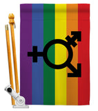 Transgender Pride - Support Inspirational Vertical Impressions Decorative Flags HG148673 Made In USA