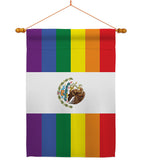 Mexico Pride - Support Inspirational Vertical Impressions Decorative Flags HG148676 Made In USA