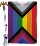Progress Bisexual Pride - Support Inspirational Vertical Impressions Decorative Flags HG148690 Made In USA