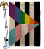 Gay Trans Straight Ally - Support Inspirational Vertical Impressions Decorative Flags HG148691 Made In USA