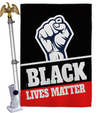 Black Lives Matter - Support Inspirational Vertical Impressions Decorative Flags HG170017 Made In USA