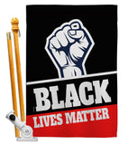 Black Lives Matter - Support Inspirational Vertical Impressions Decorative Flags HG170017 Made In USA
