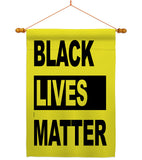 Black Lives Movement - Support Inspirational Vertical Impressions Decorative Flags HG170049 Made In USA