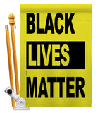 Black Lives Movement - Support Inspirational Vertical Impressions Decorative Flags HG170049 Made In USA