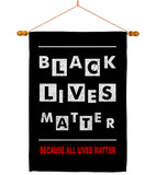 Justice For BLM - Support Inspirational Vertical Impressions Decorative Flags HG170059 Made In USA