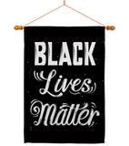Justice BLM - Support Inspirational Vertical Impressions Decorative Flags HG170084 Made In USA