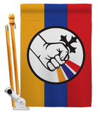 Artsakh Strong Armenia - Support Inspirational Vertical Impressions Decorative Flags HG170155 Made In USA