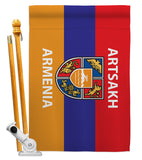 Artsakh Armenia - Support Inspirational Vertical Impressions Decorative Flags HG170157 Made In USA