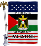 We Stand with Palestine - Support Inspirational Vertical Impressions Decorative Flags HG170193 Made In USA