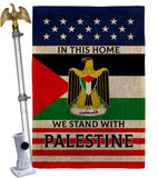 We Stand with Palestine - Support Inspirational Vertical Impressions Decorative Flags HG170193 Made In USA