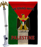 Stand with Palestine - Support Inspirational Vertical Impressions Decorative Flags HG170194 Made In USA