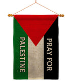 Pray for Palestine - Support Inspirational Vertical Impressions Decorative Flags HG170195 Made In USA