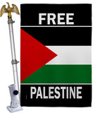 Free Palestine - Support Inspirational Vertical Impressions Decorative Flags HG170196 Made In USA