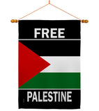 Free Palestine - Support Inspirational Vertical Impressions Decorative Flags HG170196 Made In USA