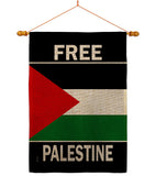 Free Palestine - Support Inspirational Vertical Impressions Decorative Flags HG170196 Made In USA