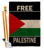 Free Palestine - Support Inspirational Vertical Impressions Decorative Flags HG170196 Made In USA