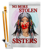 No Stolen Sister - Support Inspirational Vertical Impressions Decorative Flags HG170215 Made In USA