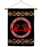 MMIW Awareness - Support Inspirational Vertical Impressions Decorative Flags HG170216 Made In USA