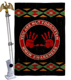 MMIW Awareness - Support Inspirational Vertical Impressions Decorative Flags HG170216 Made In USA