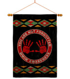 MMIW Awareness - Support Inspirational Vertical Impressions Decorative Flags HG170216 Made In USA