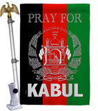 Pray For Kabul - Support Inspirational Vertical Impressions Decorative Flags HG170219 Made In USA