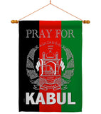 Pray For Kabul - Support Inspirational Vertical Impressions Decorative Flags HG170219 Made In USA