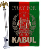 Pray For Kabul - Support Inspirational Vertical Impressions Decorative Flags HG170219 Made In USA