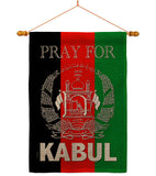 Pray For Kabul - Support Inspirational Vertical Impressions Decorative Flags HG170219 Made In USA