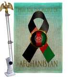 Pray Afghanistan People - Support Inspirational Vertical Impressions Decorative Flags HG170220 Made In USA