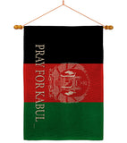 We Pray For Kabul - Support Inspirational Vertical Impressions Decorative Flags HG170228 Made In USA