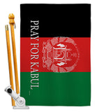 We Pray For Kabul - Support Inspirational Vertical Impressions Decorative Flags HG170228 Made In USA