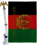 We Pray For Afghanistan - Support Inspirational Vertical Impressions Decorative Flags HG170229 Made In USA