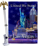 Untied We Stand Las Vegas - Support Inspirational Vertical Impressions Decorative Flags HG192040 Made In USA