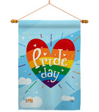 Support Pride Day - Support Inspirational Vertical Impressions Decorative Flags HG192208 Made In USA