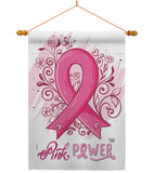 Pink Power - Support Inspirational Vertical Impressions Decorative Flags HG192331 Made In USA