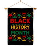 Black History Month - Support Inspirational Vertical Impressions Decorative Flags HG192423 Made In USA