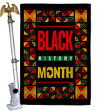 African American History Month - Support Inspirational Vertical Impressions Decorative Flags HG192424 Made In USA