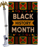 Celebrate Black History Month - Support Inspirational Vertical Impressions Decorative Flags HG192425 Made In USA